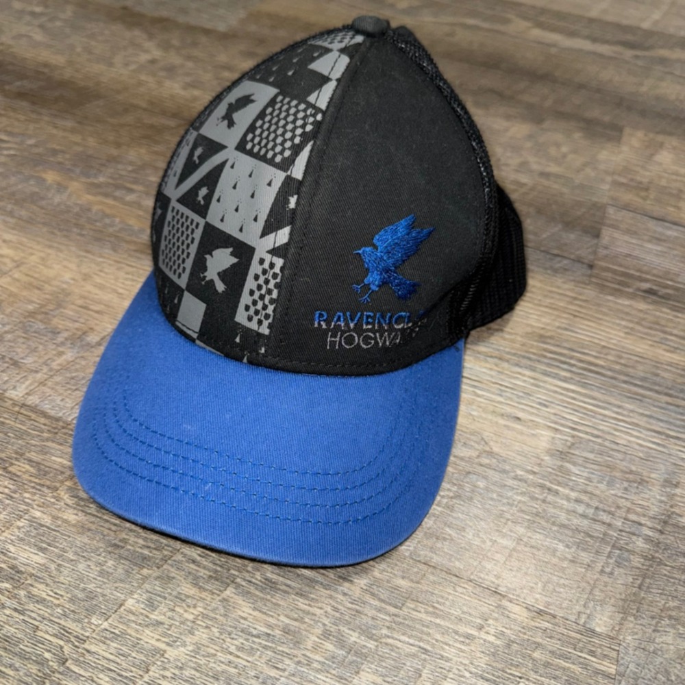 Harry Potter Ravenclaw Hat Universal Studios Hogwarts Trucker Cap Blue Black